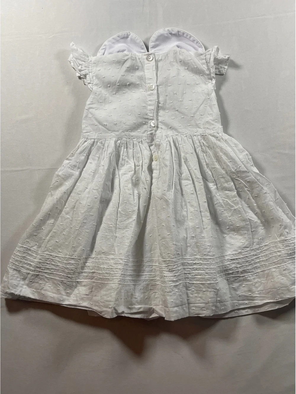 Girls Size 3T Cute Toots White Dress with Flower Embroidery